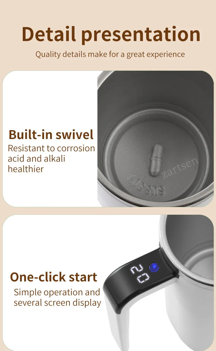 Self-Stirring Mug | Tasse Auto-Mélangeante