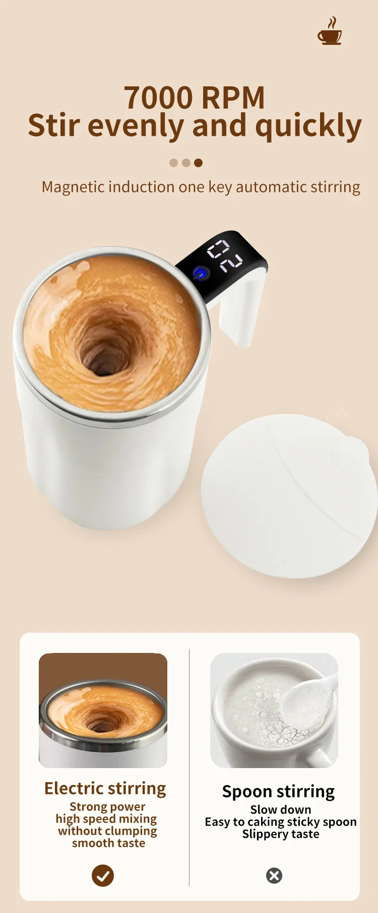 Self-Stirring Mug | Tasse Auto-Mélangeante